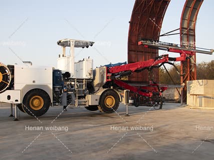 Twin Boom Rock Drilling Jumbo