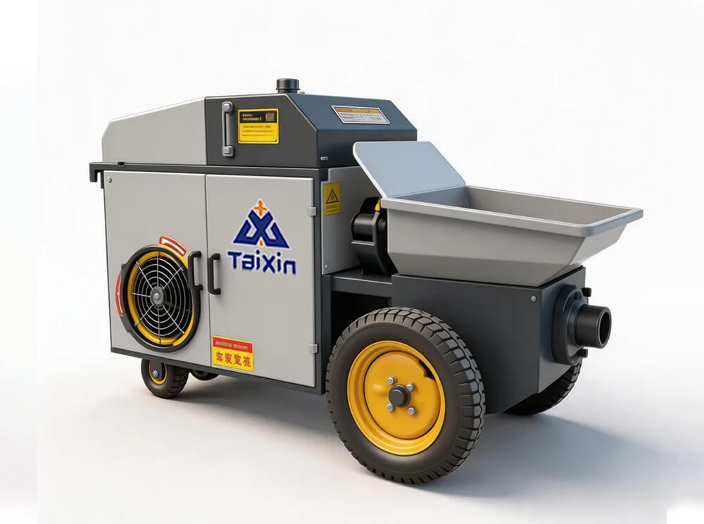 small concrete pump