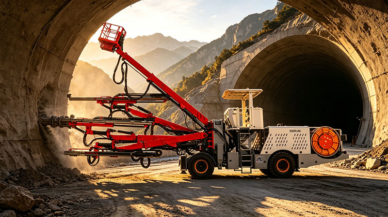 Rock Drilling Jumbo for Tunnel Construction