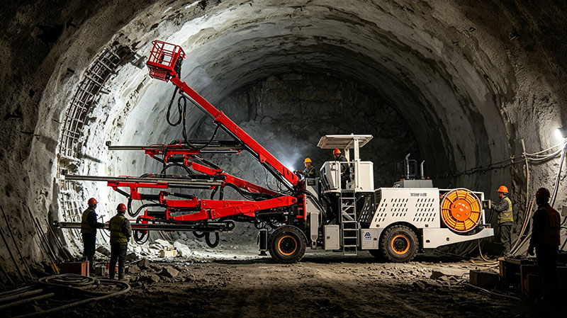 Rock Drilling Jumbo for Tunnel Construction