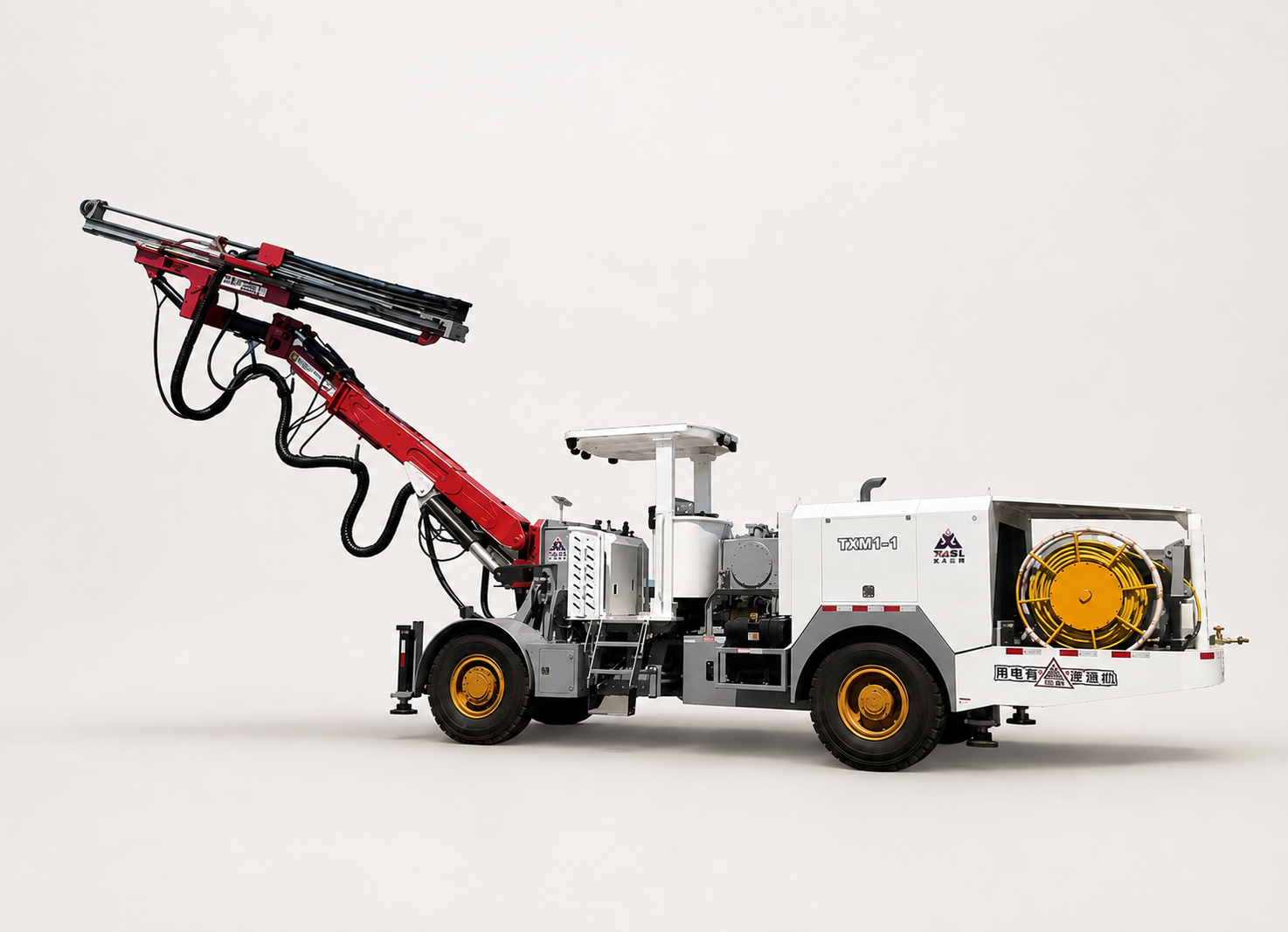 single boom rock drilling jumbo